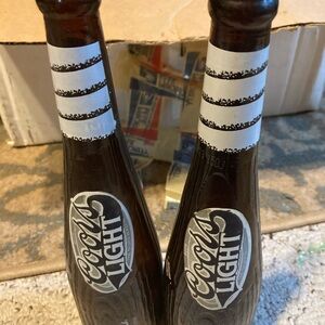 Coors Light Beer Bottle Set